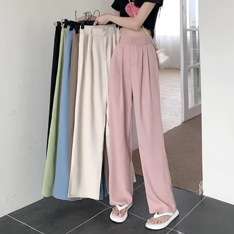 Meira Pants 998 – Loose Pants Kancing – Celana Kulot Wanita – Celana Kantor Formal/Casual – Trousers Wanita