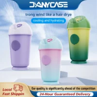 DANYCASE Kipas Angin Dekstop Portable USB LED Display Kipas Meja Lipat 180° 5-Speed Kipas Aromatherapy Fan with Essential Oil Diffuser Function Untuk Kantor Sekolah Olahraga Luar Ruangan