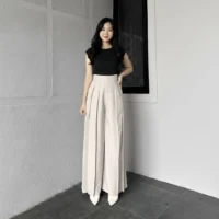 Lavie Pants – Cullote Palazzo Hightwaist Celana Panjang Wanita – Celana Kantor Formal Casual – Celana Panjang Korean Style