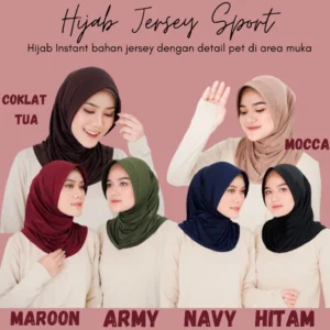Paket Hijab Sport Jersey 17 Pcs Size S 100rb
