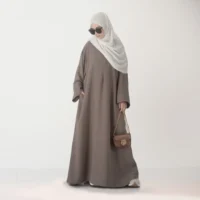 HAFFA Abaya Anti Uv Arab Gamis Syari Hitam Kaftan Maxi Wanita Muslim By Al Hasbi