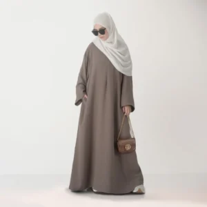 HAFFA Abaya Anti Uv Arab Gamis Syari Hitam Kaftan Maxi Wanita Muslim By Al Hasbi