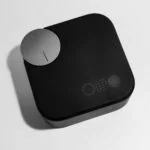 wireless earbuds product photography white background minimalist